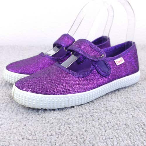 Cienta Mary Jane Sneaker Girls 32 EU Shoes Purple Glitter Preschool