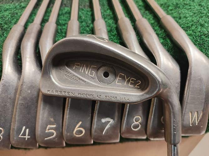 Ping Eye 2 Black Dot Golf Iron Set 2-PW Stiff Flex Steel Shaft ZZ Lite