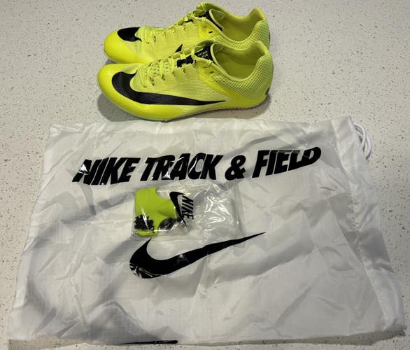 Nike Zoom Rival Sprint Volt Black Track & Field Spikes DC8753-700 Men's Size 6