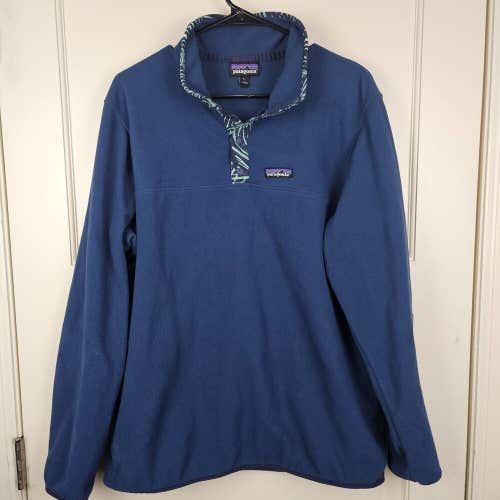 Patagonia Micro D Snap-T Pullover Fleece Men's Size: L Blue
