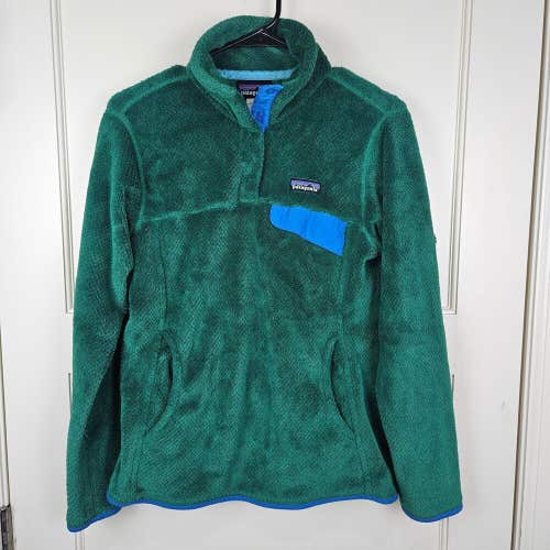 Patagonia Re-Tool Snap T Pullover Womens Size: M Green Polartec Thermal Fleece