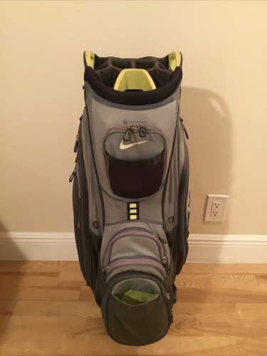 Nike Performance Cart Golf Bag with 14-way Dividers & Rain Cover (H2O Resistant)