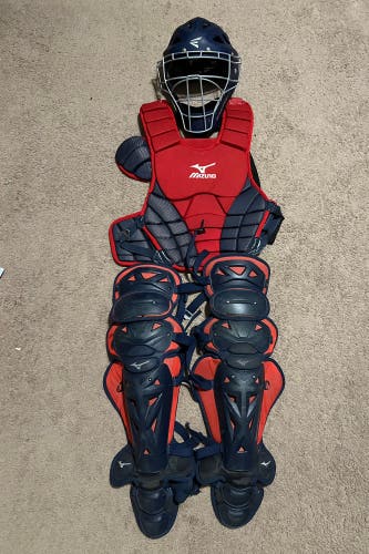 Used Mizuno Samurai Catchers Set + Easton Helmet