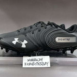 Under Armour Nitro Low MC Football Cleats Black Size 11 Mens 3000182-600