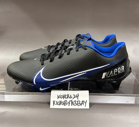 Nike Vapor Edge Speed 360 Football Cleats Black Blue Size 12 Mens CV6349-002
