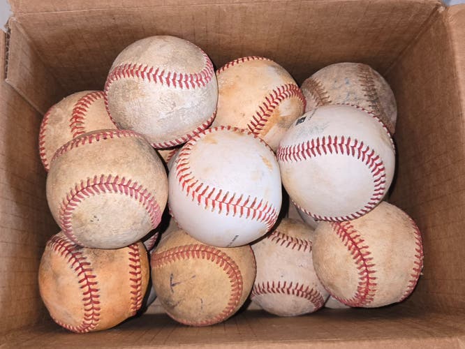 23 Used Leather Baseballs
