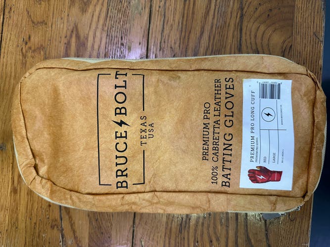 Bruce Bolt Long Cuff Batting Gloves