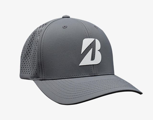 NEW Bridgestone Tour Vented Gray Adjustable Hat/Cap