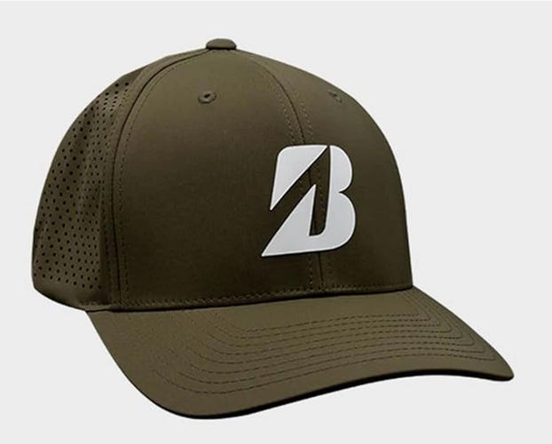 NEW Bridgestone Tour Vented Olive Adjustable Hat/Cap