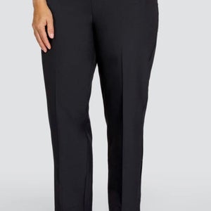 Tail White Label Golf Pant Women's 14 Black 28" Inseam Pull On Ankle Pickleball