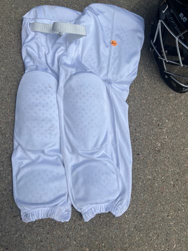 White Used Small Adult Men's Champro Game Pants