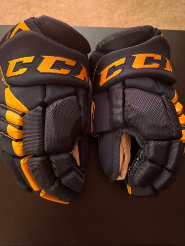 New  CCM 14"Navy/Gold JetSpeed FT4 Gloves