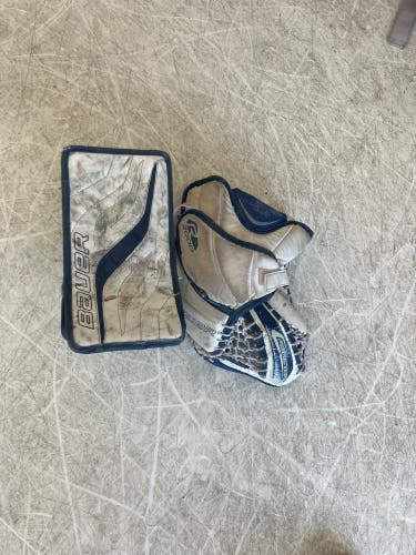 bauer reactor glove and blocker full right