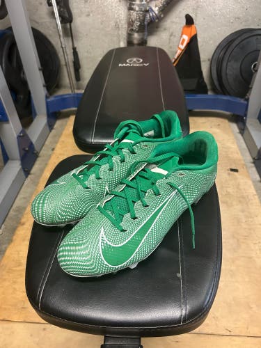 Green Nike Vapor edge Low Lacrosse cleats