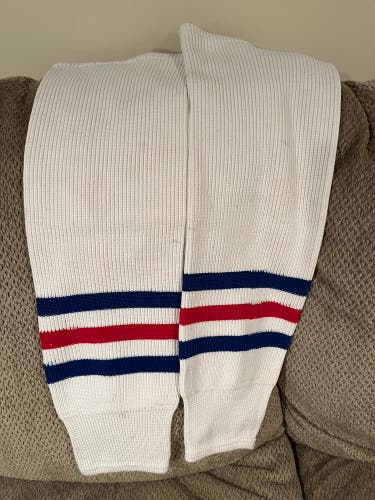 White Used  NY Rangers Socks