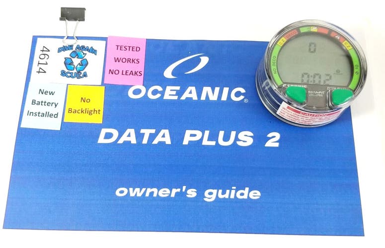 Oceanic Data Plus 2 Air & Nitrox Puck Module Scuba Dive Computer           #4614