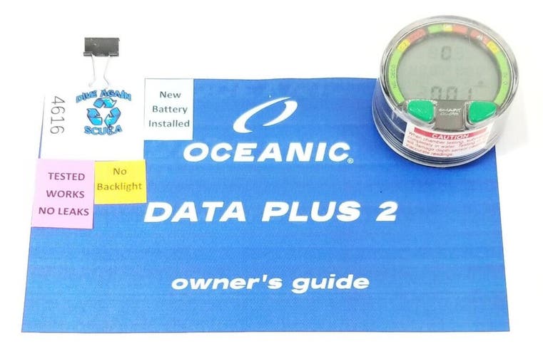 Oceanic Data Plus 2 Air & Nitrox Puck Module Scuba Dive Computer           #4616