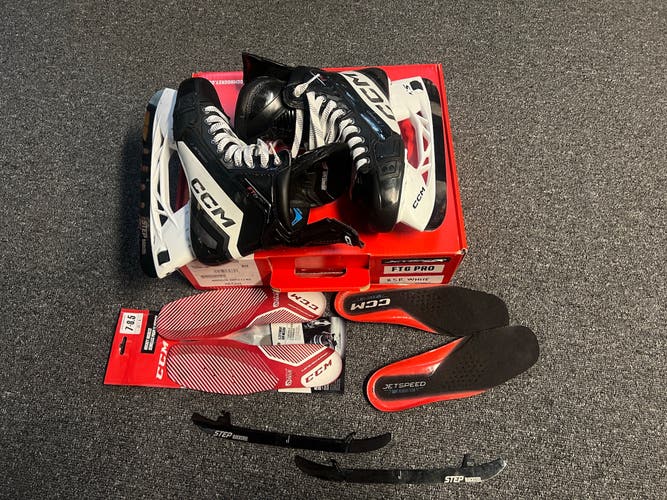 Pro Stock CCM JetSpeed FT6 Pro Ice Hockey Skates, Size Senior 8.5