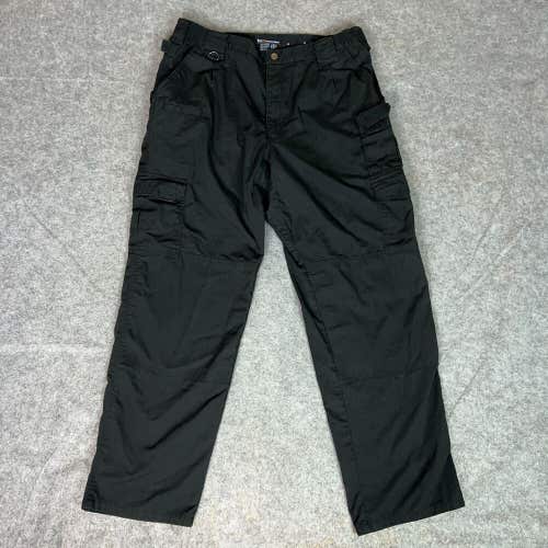 511 Tactical Mens Pants 34x30 Black Straight Cargo Utility Workwear Ripstop