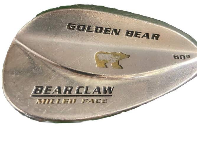Golden Bear Nicklaus Bear Claw Soft Cast Milled Lob Wedge 60* Stiff Steel 35" RH