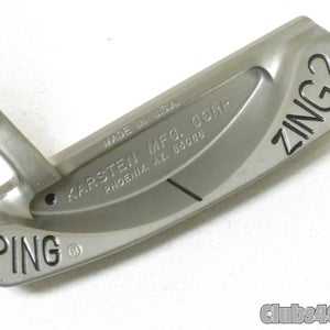 PING Zing 2 Classic Stainless Steel Putter Black Dot Strong Arc 35" +Cover  MINT