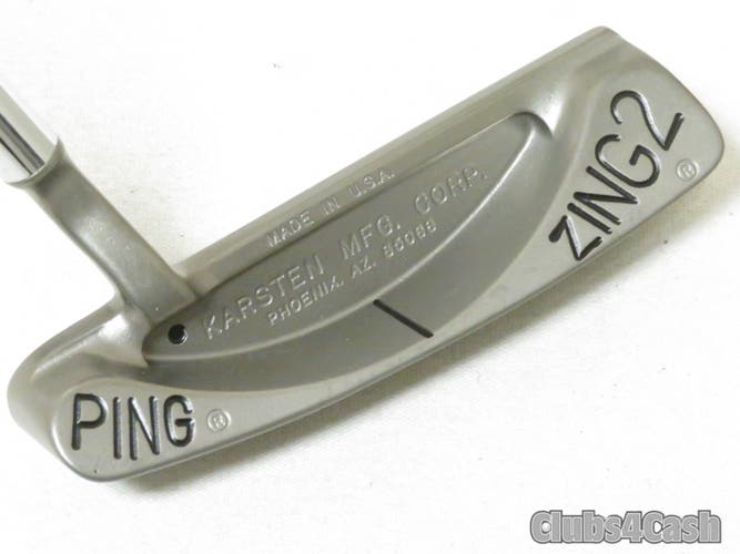 PING Zing 2 Classic Stainless Steel Putter Black Dot Strong Arc 35" +Cover  MINT