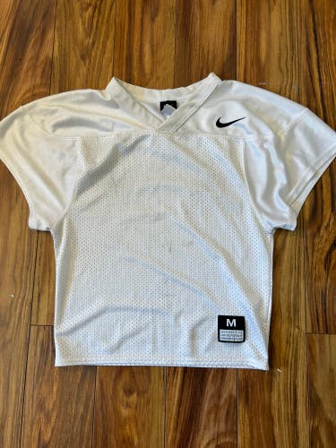 White Used Medium Nike Practice Jersey And Blue Under Armor Practice Jersey