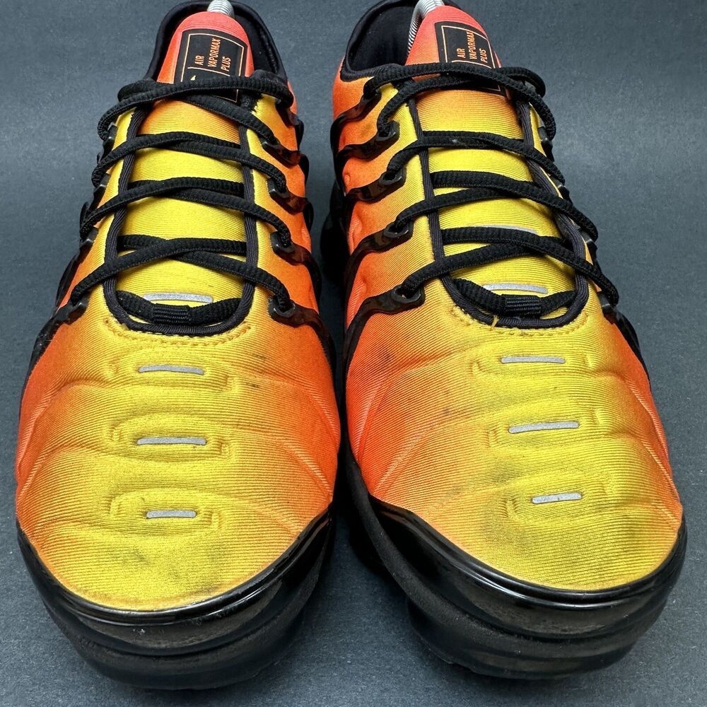 nike vapormax plus orange and yellow