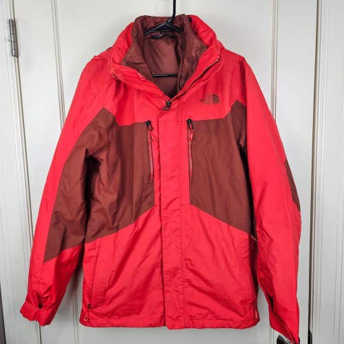 The North Face Clement Triclimate 3 in 1 Ski Jacket Red Men's Size S Winter