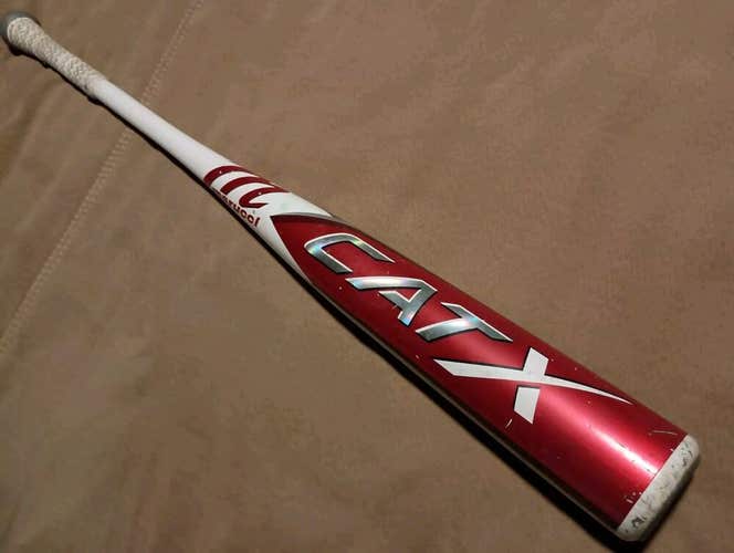 Used Marucci Cat X One Piece 33/30 (-3) 2 5/8" BBCOR Alloy Baseball Bat MCBCX