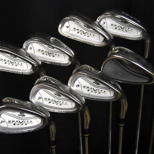 COBRA GRAVITY BACK GOLF SET 3-9 IRON, P LENGTH 38", REGULAR FLEX, RIGHT HANDED
