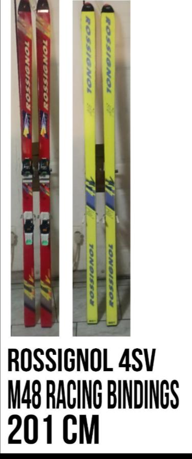 ROSSIGNOL EQUIPE 4S REPLICA Rossignol 4s Kevlar Skis, Antique