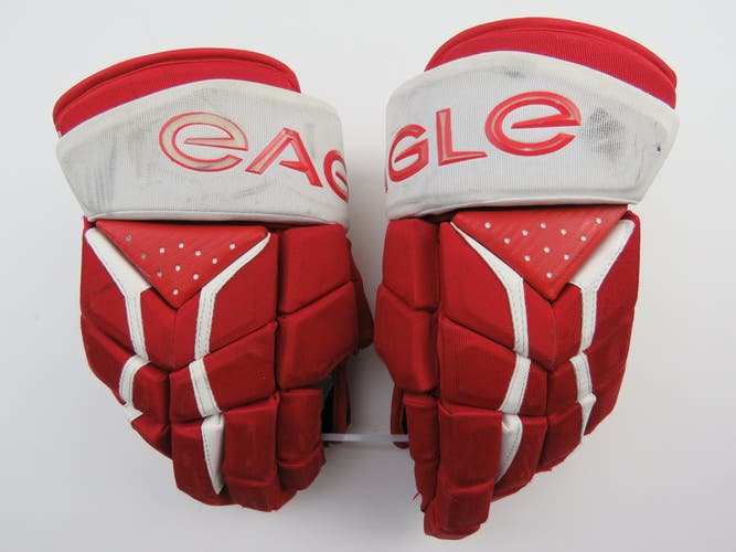 Eagle Talon 100 Red Ice Hockey Player Gloves Size Senior 14"
