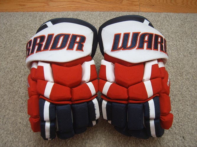 Hockey Gloves-Excellent Like New Pro Stock Warrior Covert Pro Plus Gloves 13" Washington Capitals