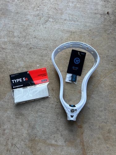 Warrior Evo QX2 D & Type 5s Mesh - NEW W/ TAGS