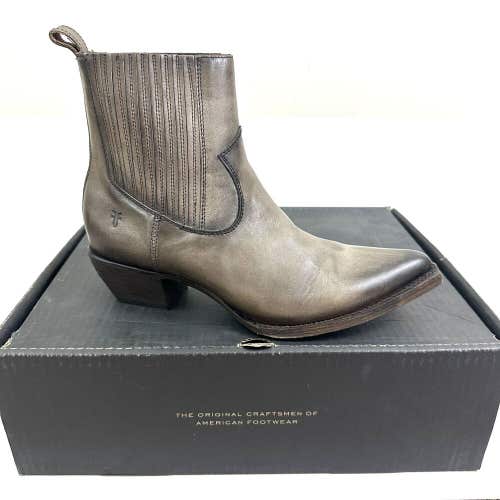 NEW Frye Sacha Western Chelsea Boot Stone Distressed Leather Size 8.5 B