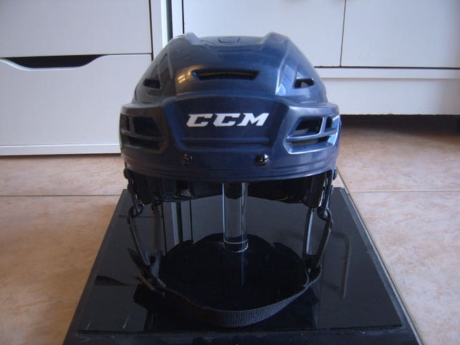 Great Condition CCM Tacks 310 Senior Hockey Helmet sz M Navy Blue Panther Predators Blue Jackets