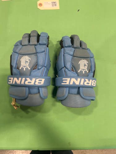 Blue Used Brine King Superlight Lacrosse Gloves 12"