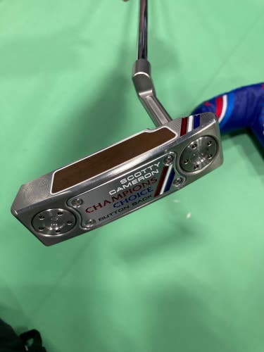 Like New Men's Scotty Cameron Champions Choice 2+ Newport Button Back Mallet Putter Right Handed 34"