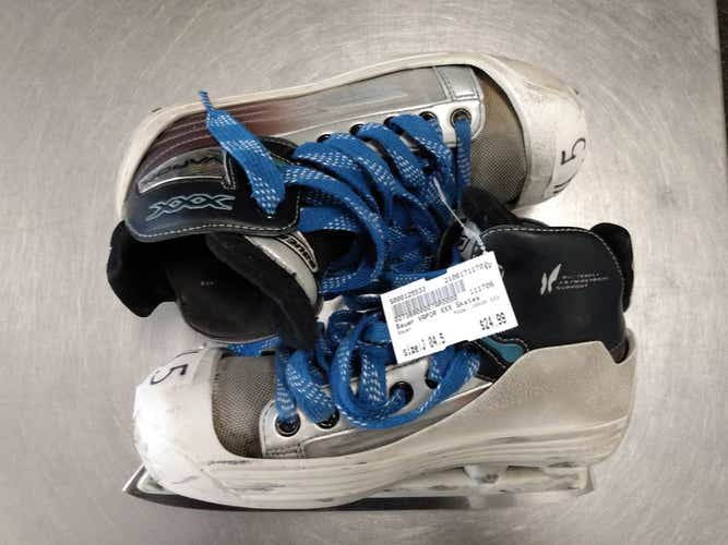 Used Bauer Vapor Xxx Junior 04.5 Ice Skates Goalie Skates