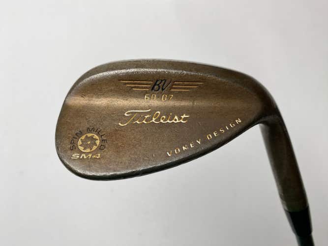Titleist Vokey Spin Milled SM4 Oil Can Lob Wedge 60* 7 Bounce ACCRA 90 Wedge RH