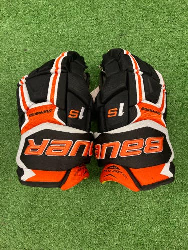 Orange New Senior Bauer Supreme 1S Gloves 14"