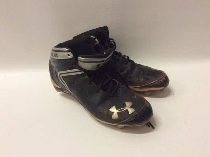 Used Under Armour Bb Sb Cleat Mid Top Senior 10.5 Bb Sb Cleats
