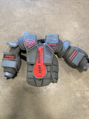 Used Junior Warrior Ritual G4 Hockey Goalie Chest Protector (Size: Large/Extra Large)