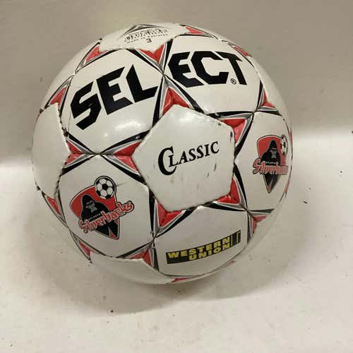 Used Atl Silver Back Ball Sz 3 3 Soccer Balls