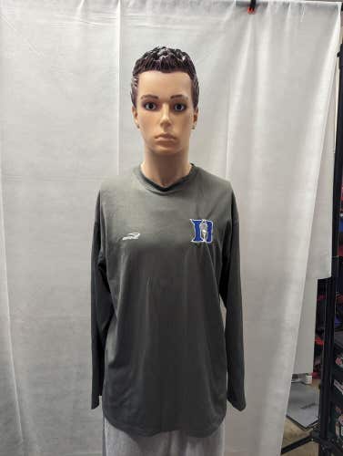 Team Issued Duke Blue Devils Brine Long Sleeve Shirt L NCAA