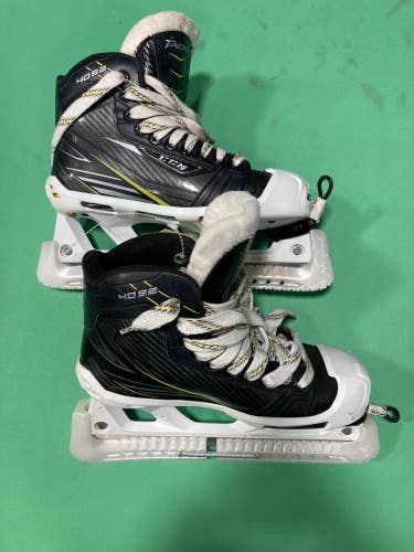 Used Intermediate CCM Tacks 4092 Hockey Goalie Skates Size 4.0