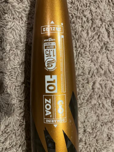 Used  DeMarini USSSA Certified (-10) 21 oz 31" Zoa Bat