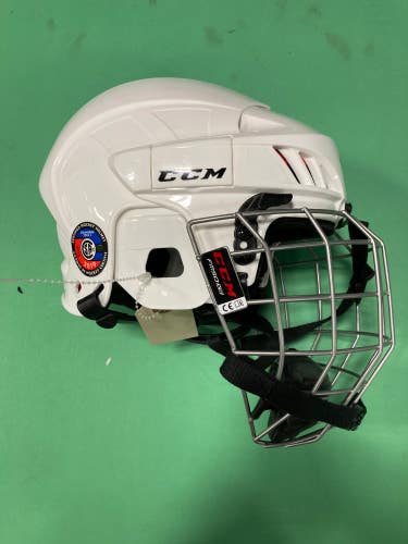 Used White CCM 50 XS Helmet