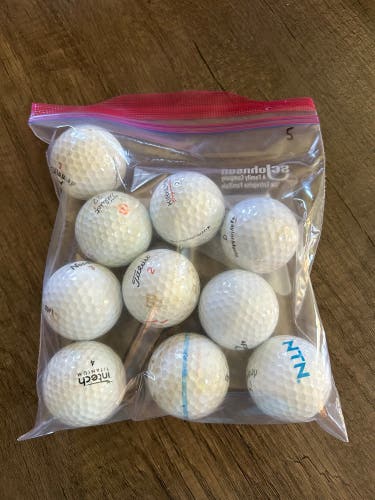10 pk used golf balls